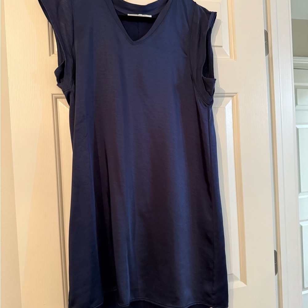 Melissa Nepton Deep Blue V-Neck Top